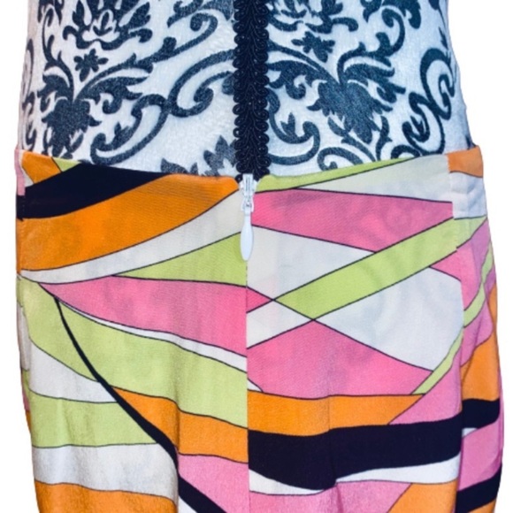 Talbots Petites 100% Silk Women 10 Vintage Abstract Ruffle Pink Slip MIDI Skirt - Picture 13 of 15